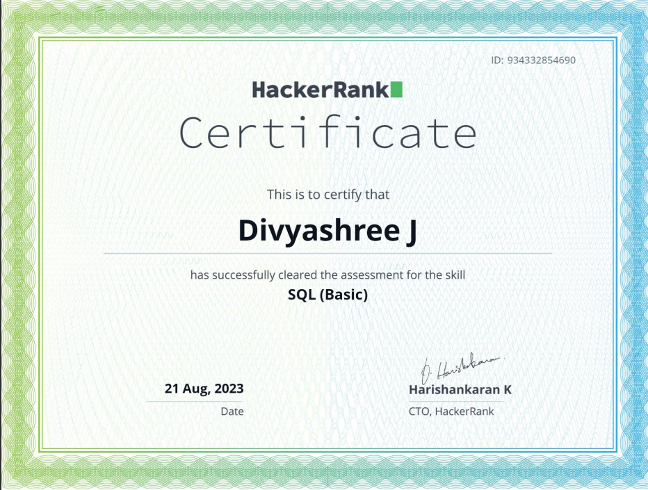 Certificate 1